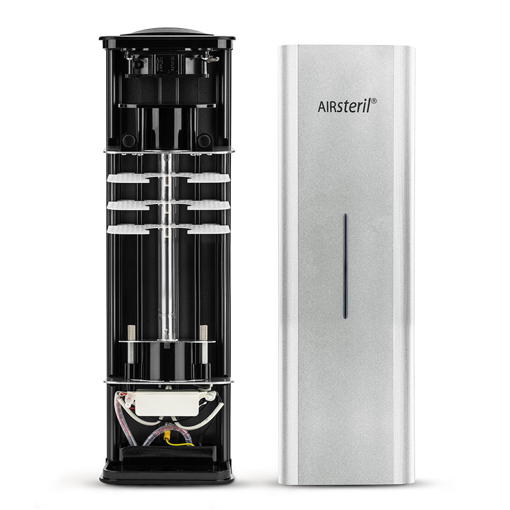 AIRsteril® MF-Serie, geöffnet – Innenaufbau neben dem Gehäuse